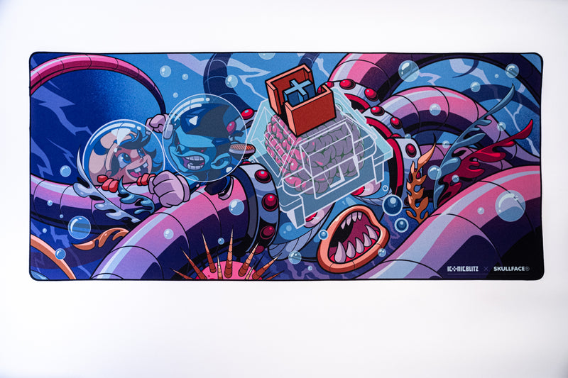 Load image into Gallery viewer, Iconic Blitz x Skullface Deskmat
