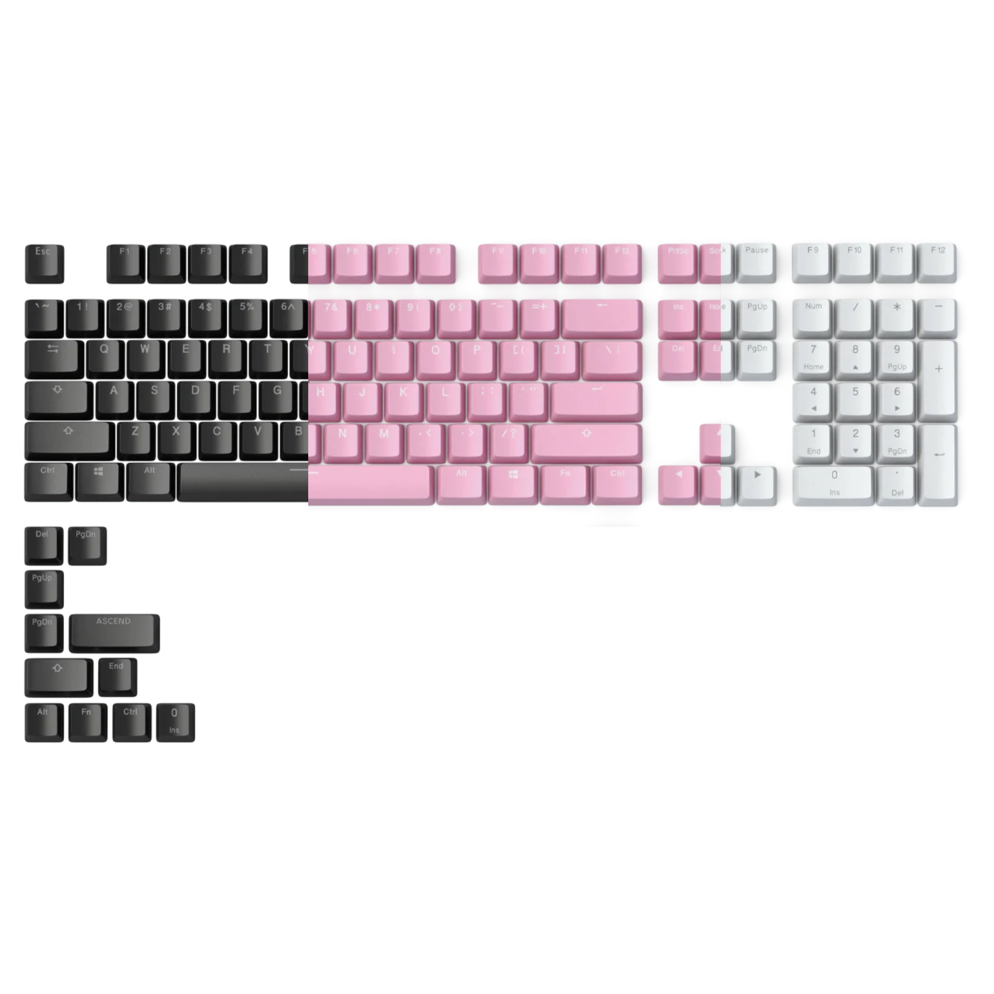 Glorious ABS Doubleshot V2 Keycaps Mecha Malaysia