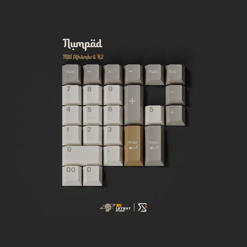 Load image into Gallery viewer, Milkyway Alhambra Double-Shot PBT Cherry Profile Keycap Set
