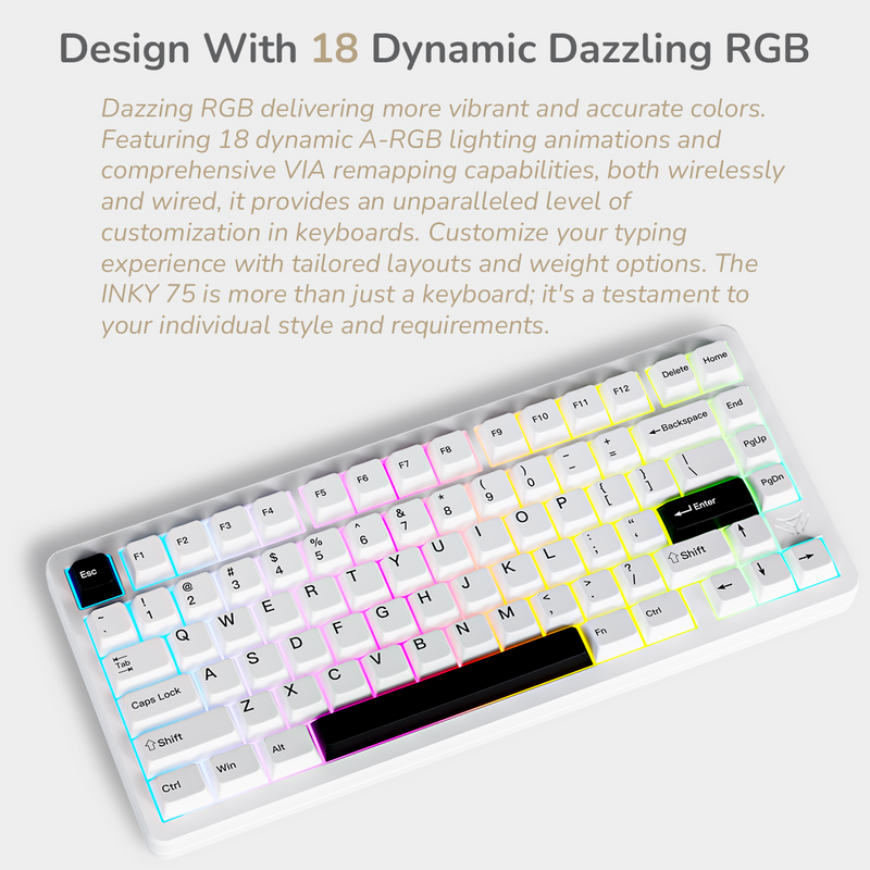 Load image into Gallery viewer, INKY 75 Wireless 75% Custom Mechanical Keyboard
