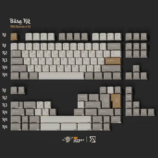 Milkyway Alhambra Double-Shot PBT Cherry Profile Keycap Set