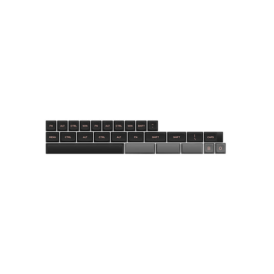 AKKO Black & Pink ASA-Low Profile Keycap set