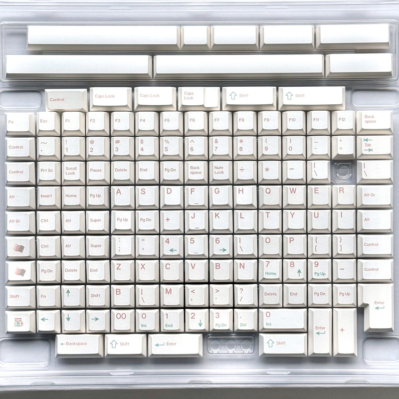 Load image into Gallery viewer, Shenpo Matcha Sakura Dye-Sub PBT Cherry Profile Keycaps
