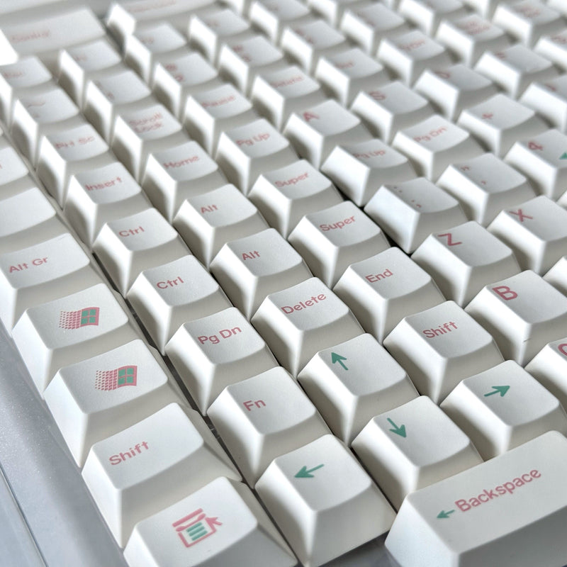 Load image into Gallery viewer, Shenpo Matcha Sakura Dye-Sub PBT Cherry Profile Keycaps
