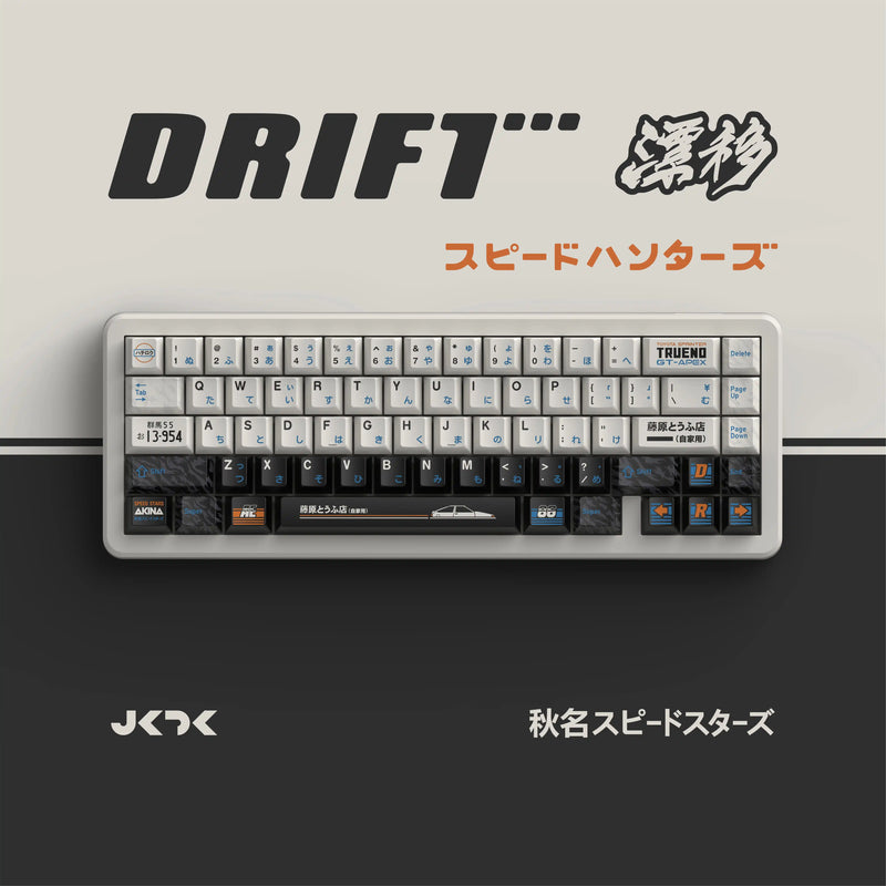 Load image into Gallery viewer, JKDK Drift PBT Cherry Profile Dye-Sub Keycaps
