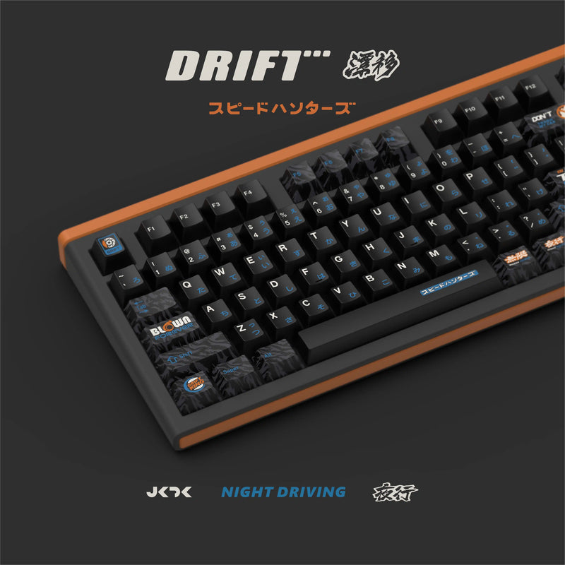 Load image into Gallery viewer, JKDK Drift PBT Cherry Profile Dye-Sub Keycaps
