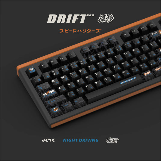 JKDK Drift PBT Cherry Profile Dye-Sub Keycaps