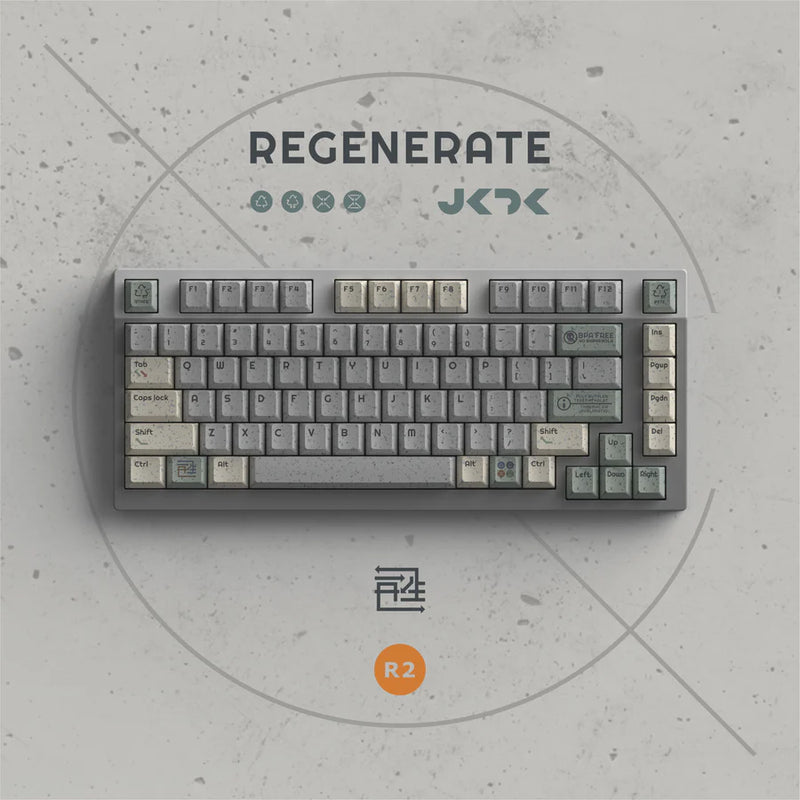 Load image into Gallery viewer, JKDK Regenerate R2 PBT Cherry Profile Dye-Sub Keycaps
