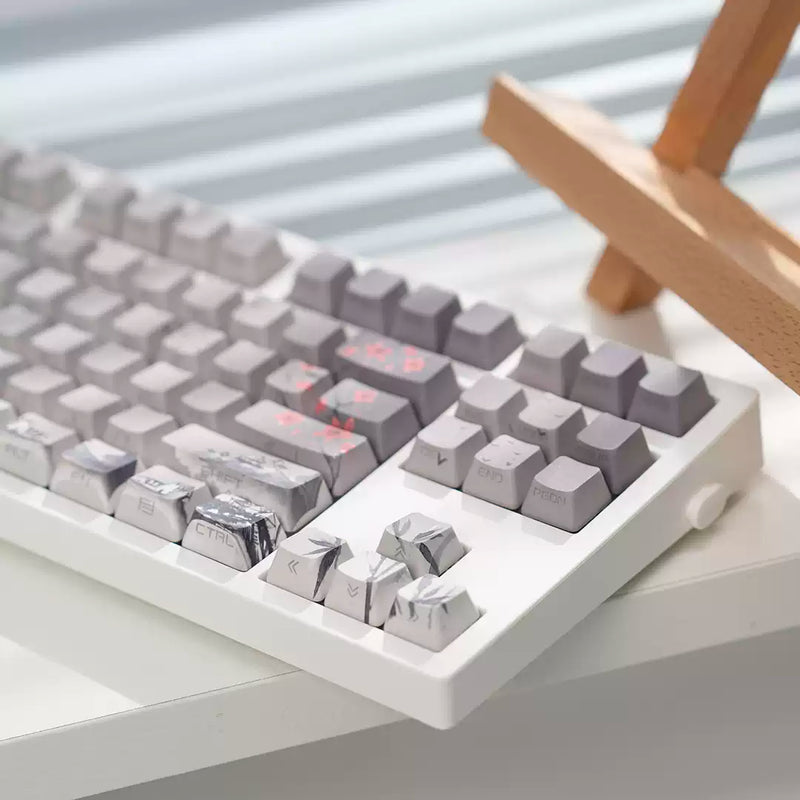 Load image into Gallery viewer, JKDK Shanshui Shine Through OEM Profile PBT Keycaps [Side Printed]
