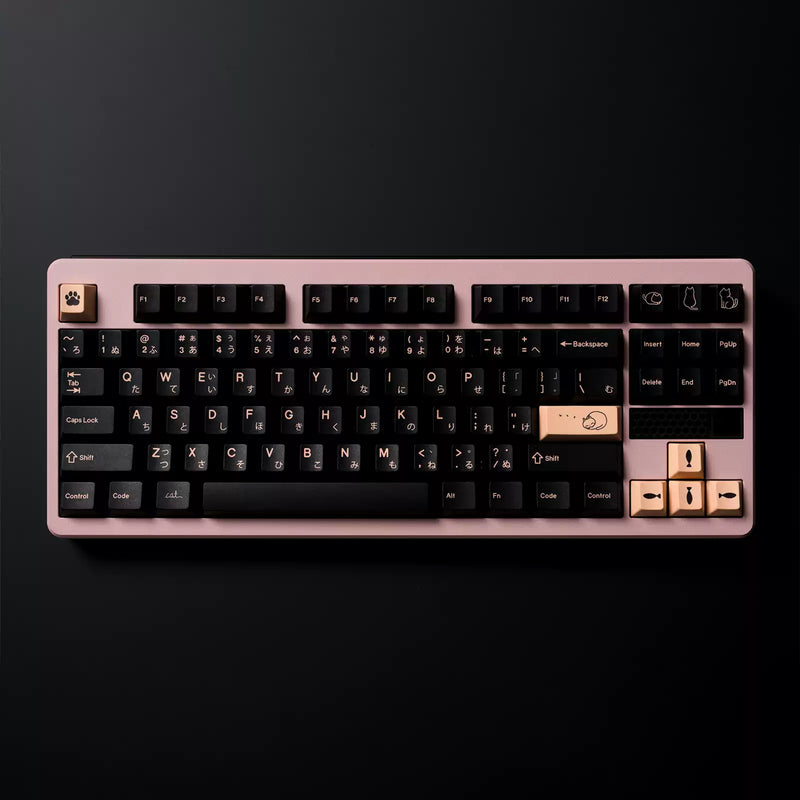 Load image into Gallery viewer, JKDK x KM Cat PBT Cherry Profile Dye-Sub Keycaps
