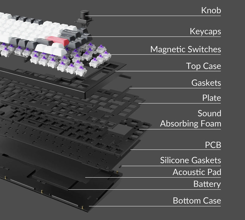 Load image into Gallery viewer, Keychron Q1 HE 75% Wireless Custom Mechanical Keyboard
