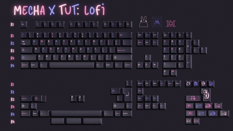 Load image into Gallery viewer, Mecha X TUT: LOFI Keycaps
