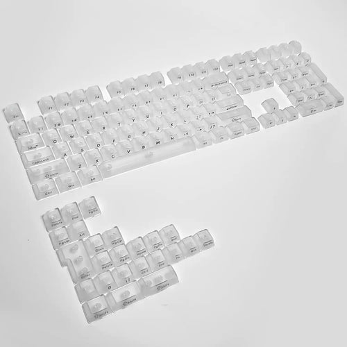 Transparent Shine Through OEM Profile PC Keycaps