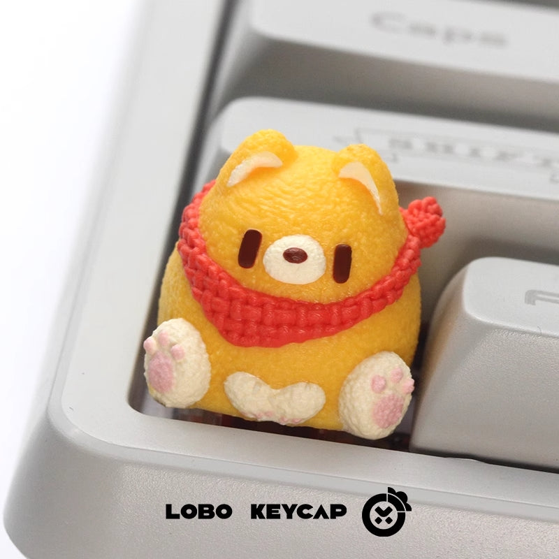 Load image into Gallery viewer, LOBO Keycap Shiba Inu Artisan Keycaps
