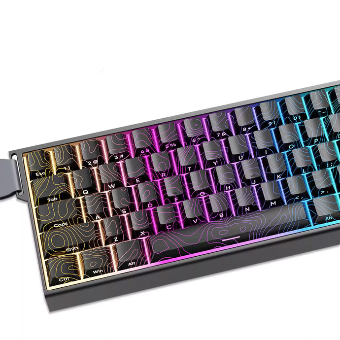 Topography Side Printed RGB Shine Through Cherry Profile Keycaps