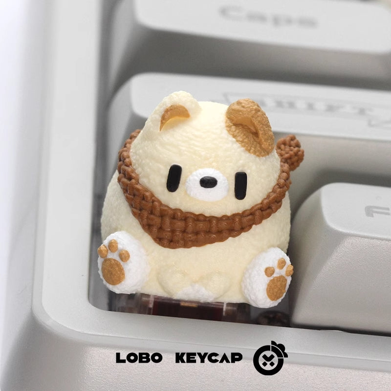 Load image into Gallery viewer, LOBO Keycap Shiba Inu Artisan Keycaps
