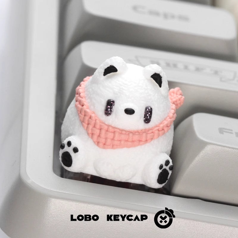 Load image into Gallery viewer, LOBO Keycap Shiba Inu Artisan Keycaps
