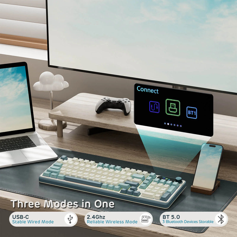 Load image into Gallery viewer, Royal Kludge RK S98 96% Wireless Hot-swappable Keyboard
