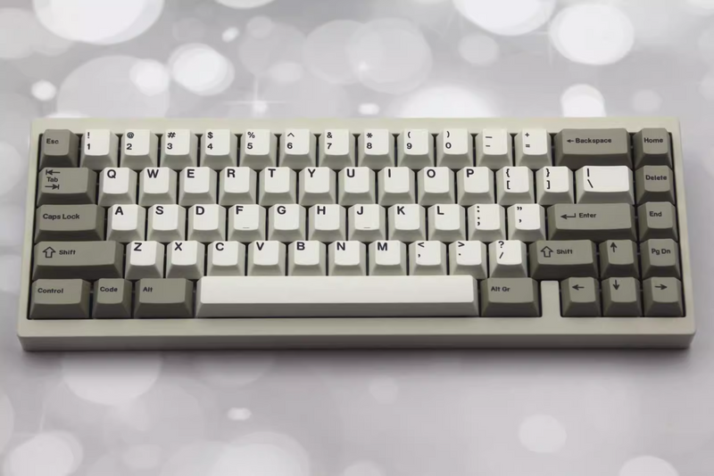 Load image into Gallery viewer, Retro Beige Dye-Sub PBT Cherry Profile Keycaps
