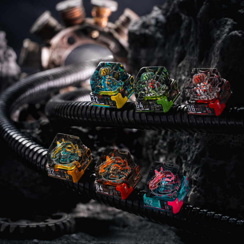 Load image into Gallery viewer, Dwarf Factory - The Primal Mecha Artisan Keycap
