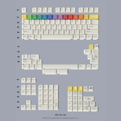 FBB After The Rain R2 PBT Cherry Profile Keycap Set