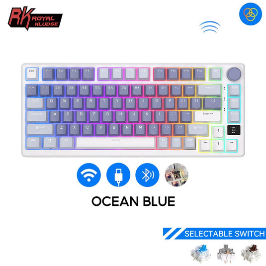Royal Kludge RK M75 75% Wireless Hotswappable Keyboard