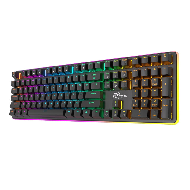 Load image into Gallery viewer, Royal Kludge RK918 100% Full-Sized RGB Backlit Wired Mechanical Keyboard
