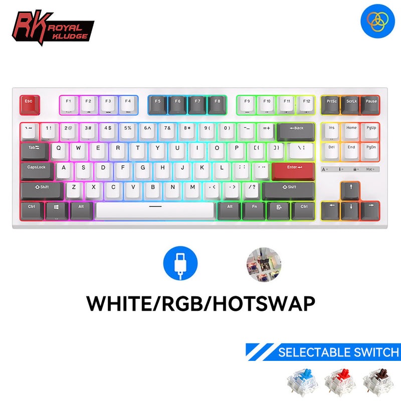 Load image into Gallery viewer, Royal Kludge RK R87 TKL Wired Hotswappable Keyboard
