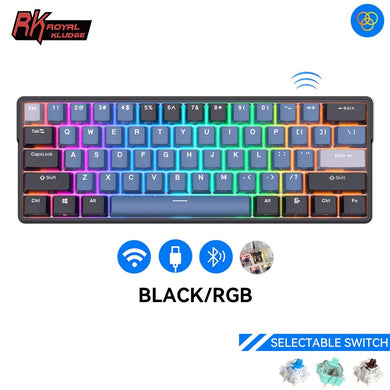 Royal Kludge RK61 Plus 60% Wireless Hotswappable Keyboard