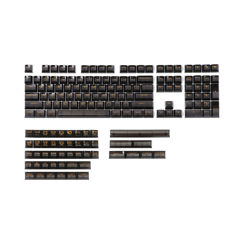 Load image into Gallery viewer, AKKO ASA Clear Transparent Keycaps - Black
