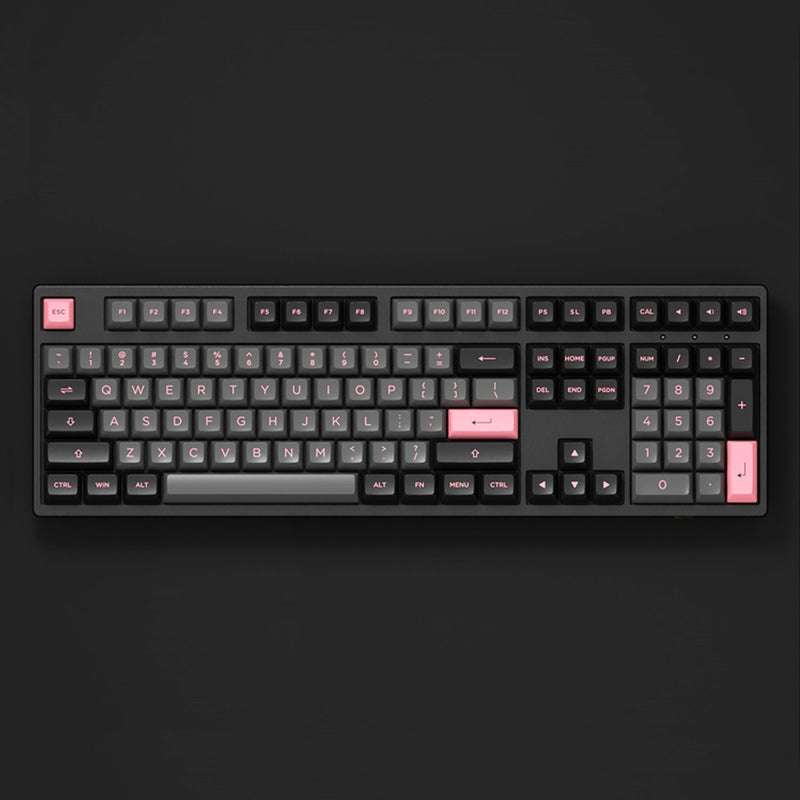 Load image into Gallery viewer, AKKO Black Pink Double Shot PBT Keycaps
