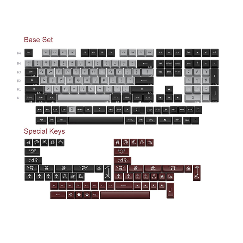 Load image into Gallery viewer, AKKO Dracula Castle Double Shot PBT Keycaps
