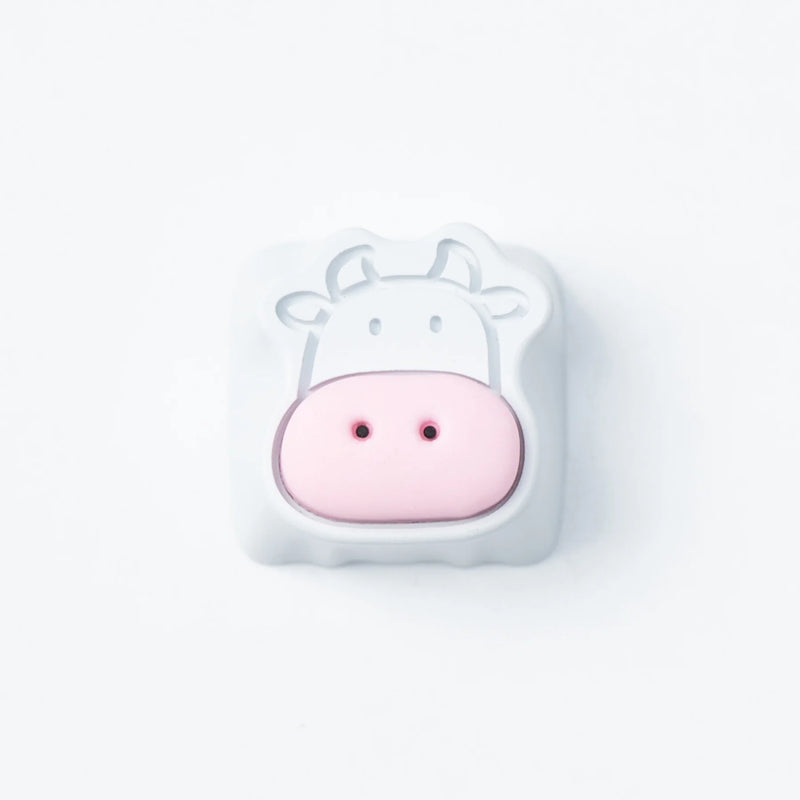 Load image into Gallery viewer, HolyOOPS Cute Cows Aluminum Alloy Artisan Keycap
