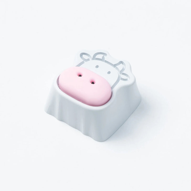 Load image into Gallery viewer, HolyOOPS Cute Cows Aluminum Alloy Artisan Keycap
