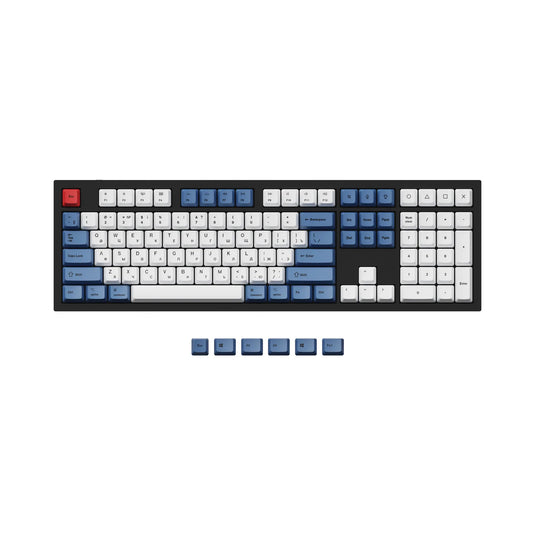 Keychron OEM Dye-Sub PBT Keycap Set - Blue - Russian-ANSI