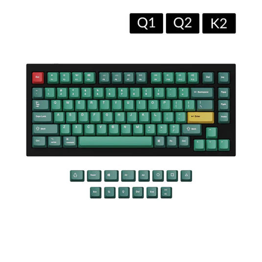 Keychron OEM Dye-Sub PBT Keycap Set - Green - Forest