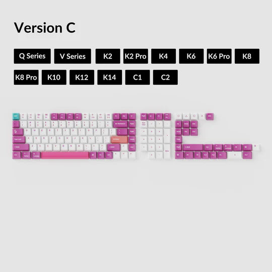 Keychron OEM Dye-Sub PBT Keycap Set - Unicorn Full Set