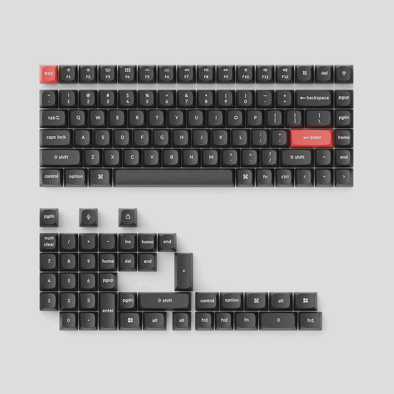 Load image into Gallery viewer, Keychron OSA Double Shot PBT Keycaps Dark Black
