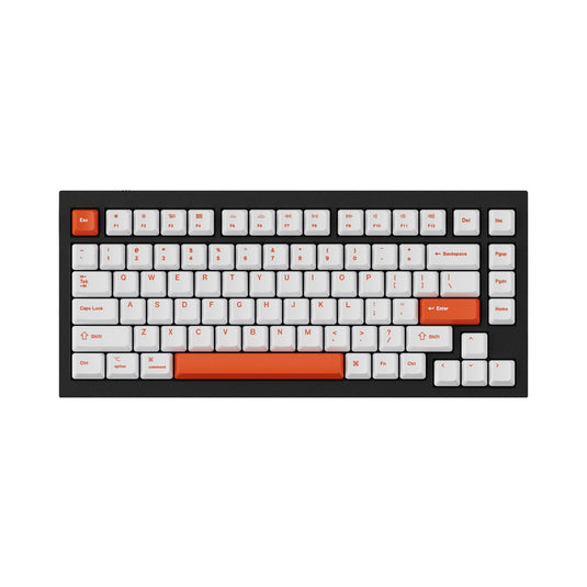 Keychron Orange-White PBT Keycaps
