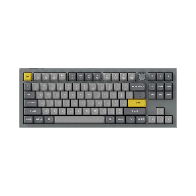 Load image into Gallery viewer, Keychron Q3 Hotswappable TKL Custom Mechanical Keyboard Grey

