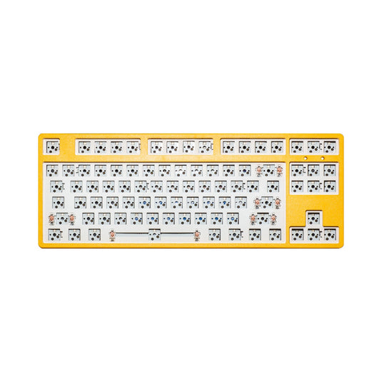 Mengmoda 87 Hotswappable Tenkeyless Wireless Mechanical Keyboard - Yellow