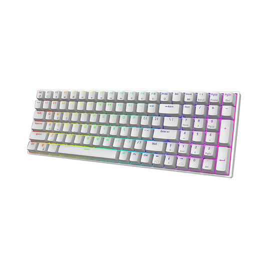 Royal Kludge RK100 96% Wireless Hotswappable Keyboard - White