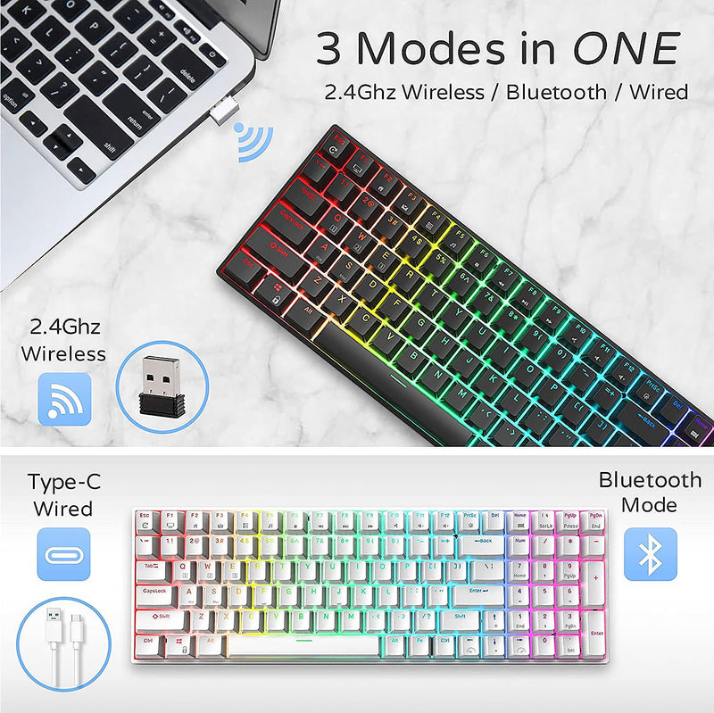 Load image into Gallery viewer, Royal Kludge RK100 96% Wireless Hotswappable Keyboard
