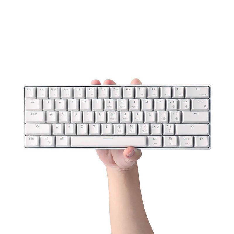 Load image into Gallery viewer, Royal Kludge RK61 60% Wireless Hotswappable Keyboard - White
