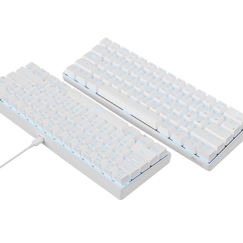 Load image into Gallery viewer, Royal Kludge RK61 60% Wireless Hotswappable Keyboard - White
