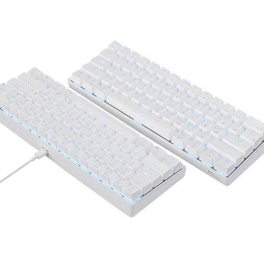 Royal Kludge RK61 60% Wireless Hotswappable Keyboard - White