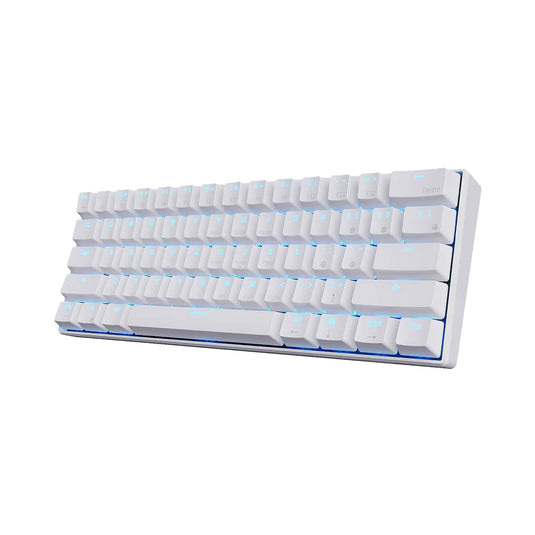 Royal Kludge RK61 60% Wireless Hotswappable Keyboard - White