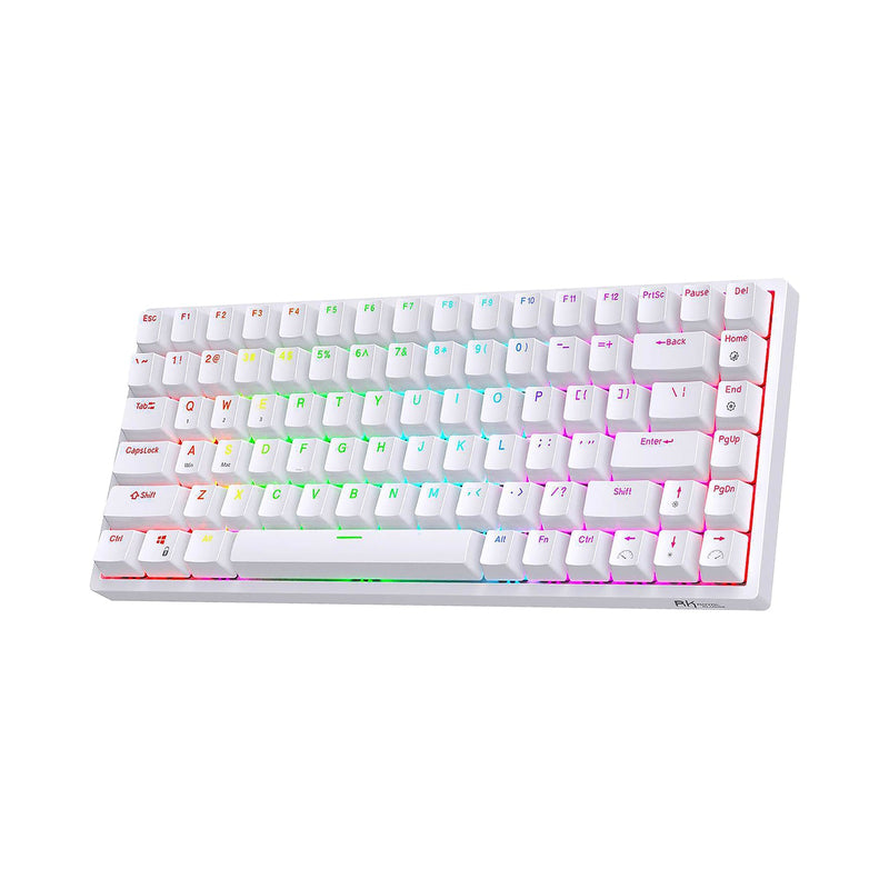 Load image into Gallery viewer, Royal Kludge RK84 75% Wireless Hotswappable Keyboard - White

