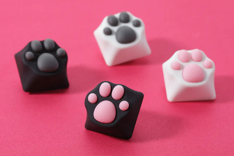 Load image into Gallery viewer, ZOMO Plus ABS &amp; Silicone Kitty Paw Artisan Keycap
